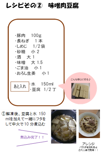 味噌肉豆腐のレシピの画像