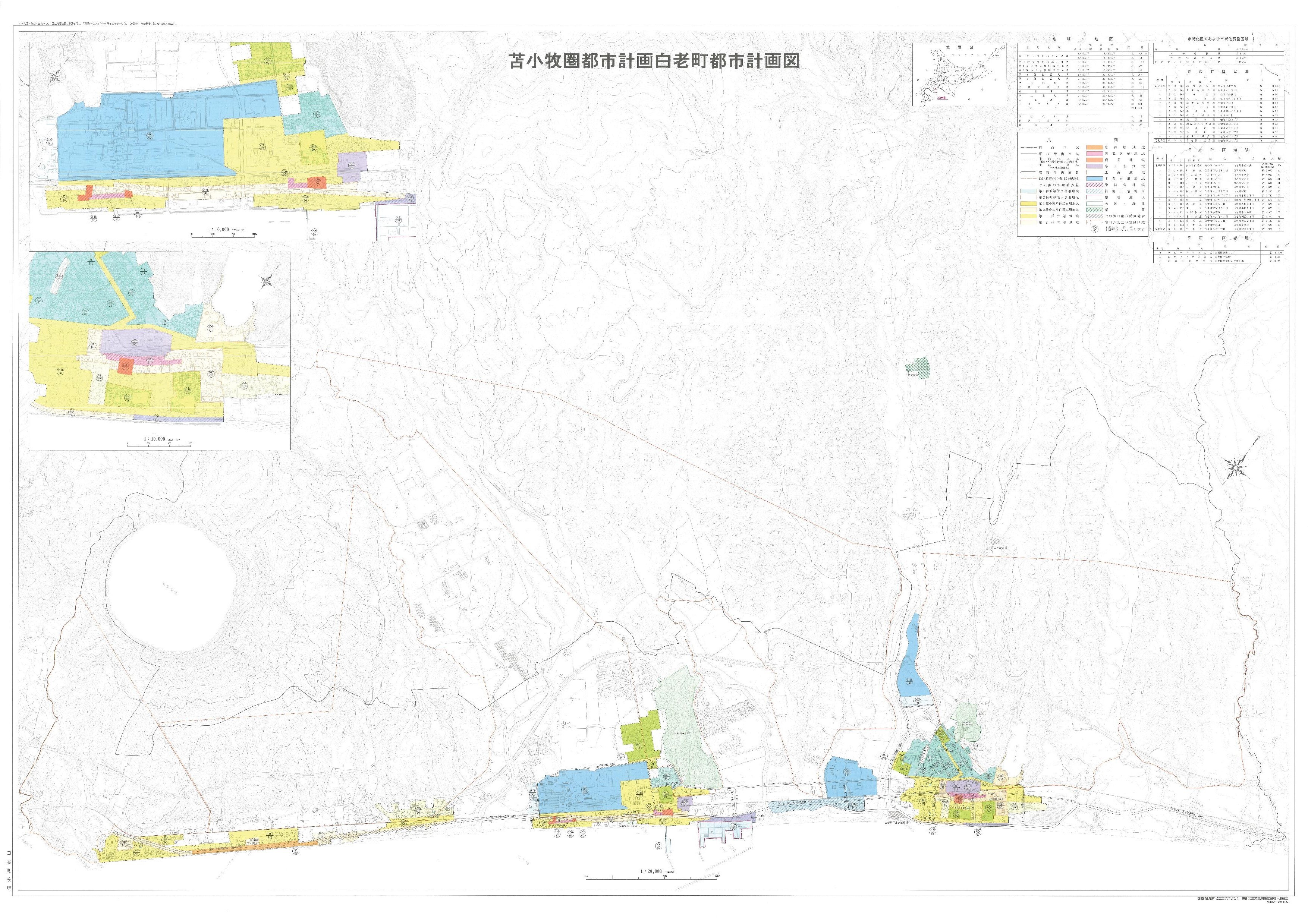 都市計画図の画像